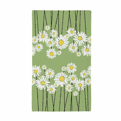 Daisy Scape Quick Dry Kitchen Towel, 18" x 30" | Plow & Hearth
