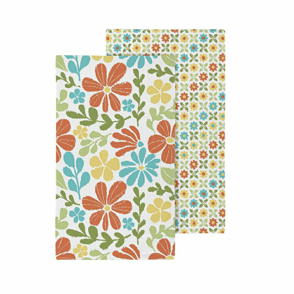 Floral Mod Quick Dry Kitchen Towel, 18" x 30" | Plow & Hearth