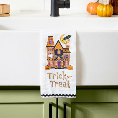 Trick or Sweets Tea Towel and Cookie Cutter Gift Set | Plow & Hearth