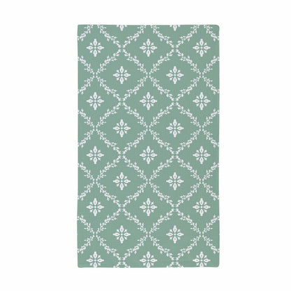Cottage Garden Kitchen Towel Quick Dry Waffle Weave Double-Sided, Herb | Plow & Hearth