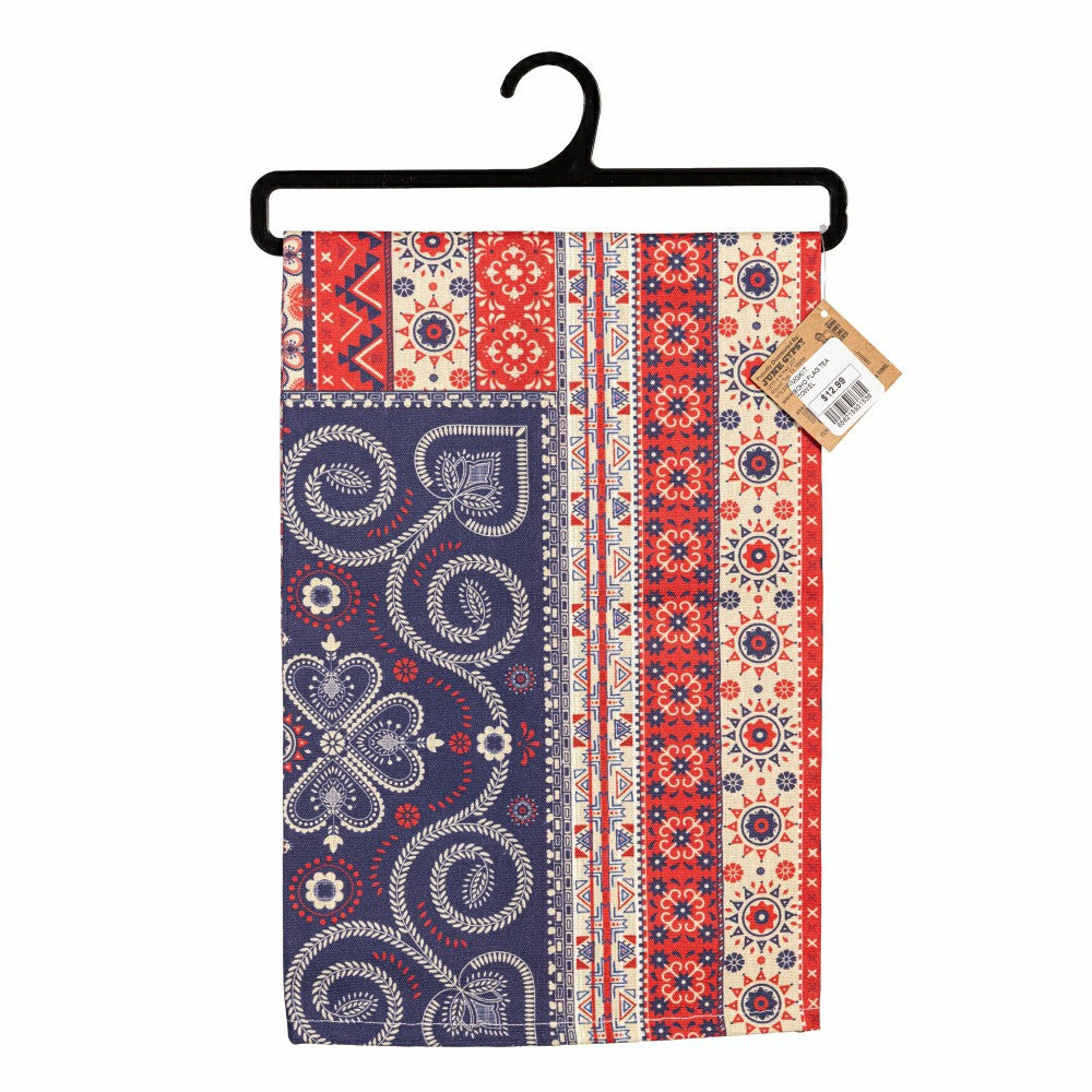 Boho Americana Flag Tea Towel | Plow & Hearth