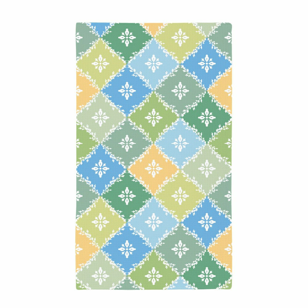 Cottage Garden Kitchen Towel Quick Dry Waffle Weave Double-Sided, Gard | Plow & Hearth
