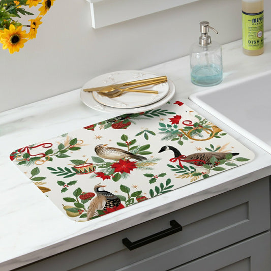 Drying Mat,Partridge,Bird,Goose, 20"x15" | Plow & Hearth