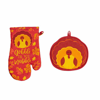 Seasonal Oven Mitt and Pot Holder Set | Plow & Hearth