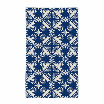 Blue Coastal Kitchen Towel Quick Dry Waffle Weave Double-Sided, Clay B | Plow & Hearth