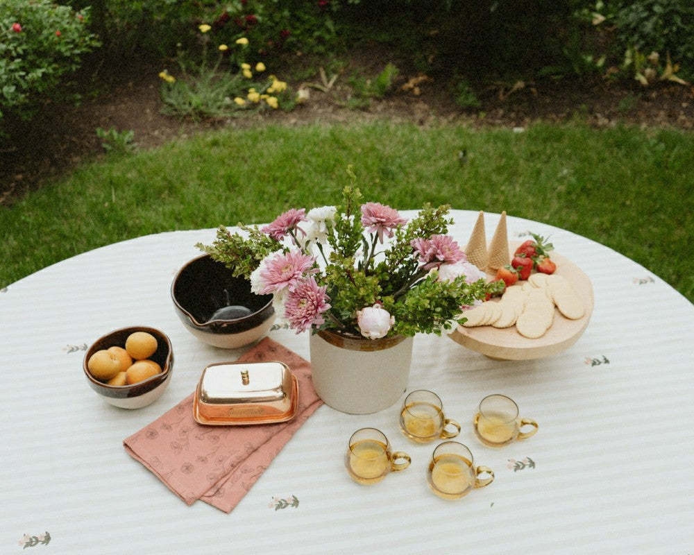 Frances Ruffled Tablecloth | Plow & Hearth