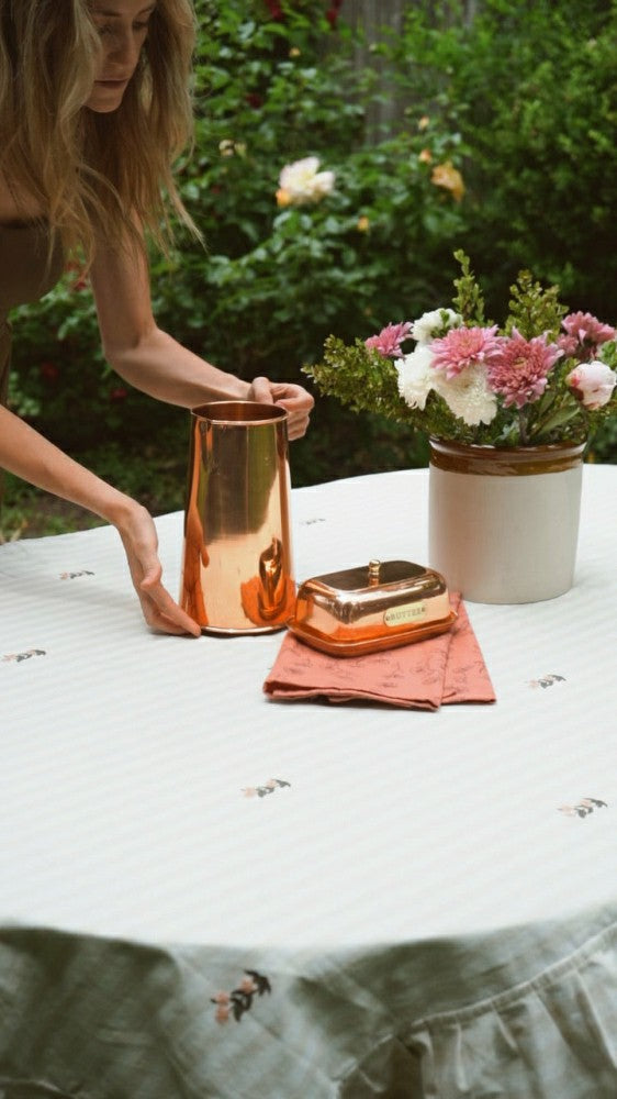 Frances Ruffled Tablecloth | Plow & Hearth