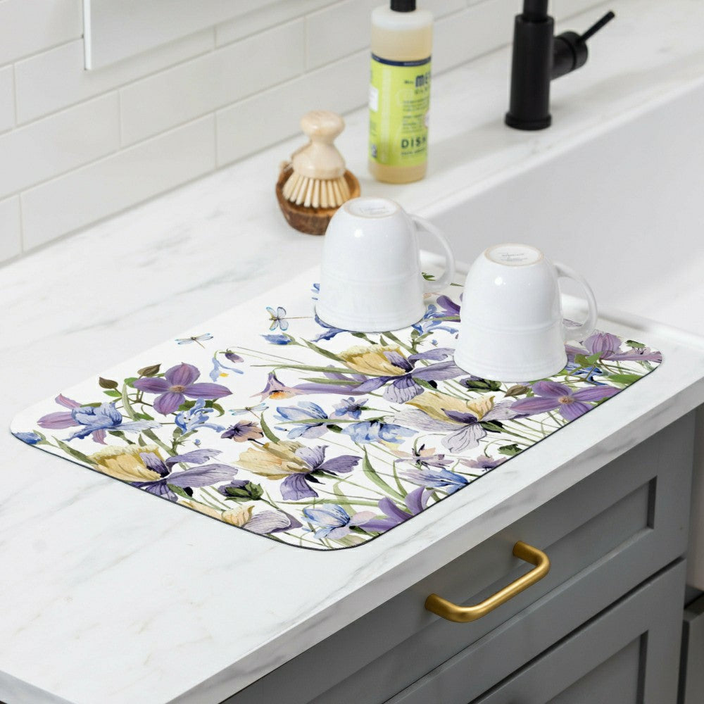 VivaStyle Golden Lilac Drying Mat, 20"x15” | Plow & Hearth