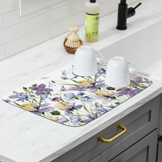 VivaStyle Golden Lilac Drying Mat, 20"x15” | Plow & Hearth