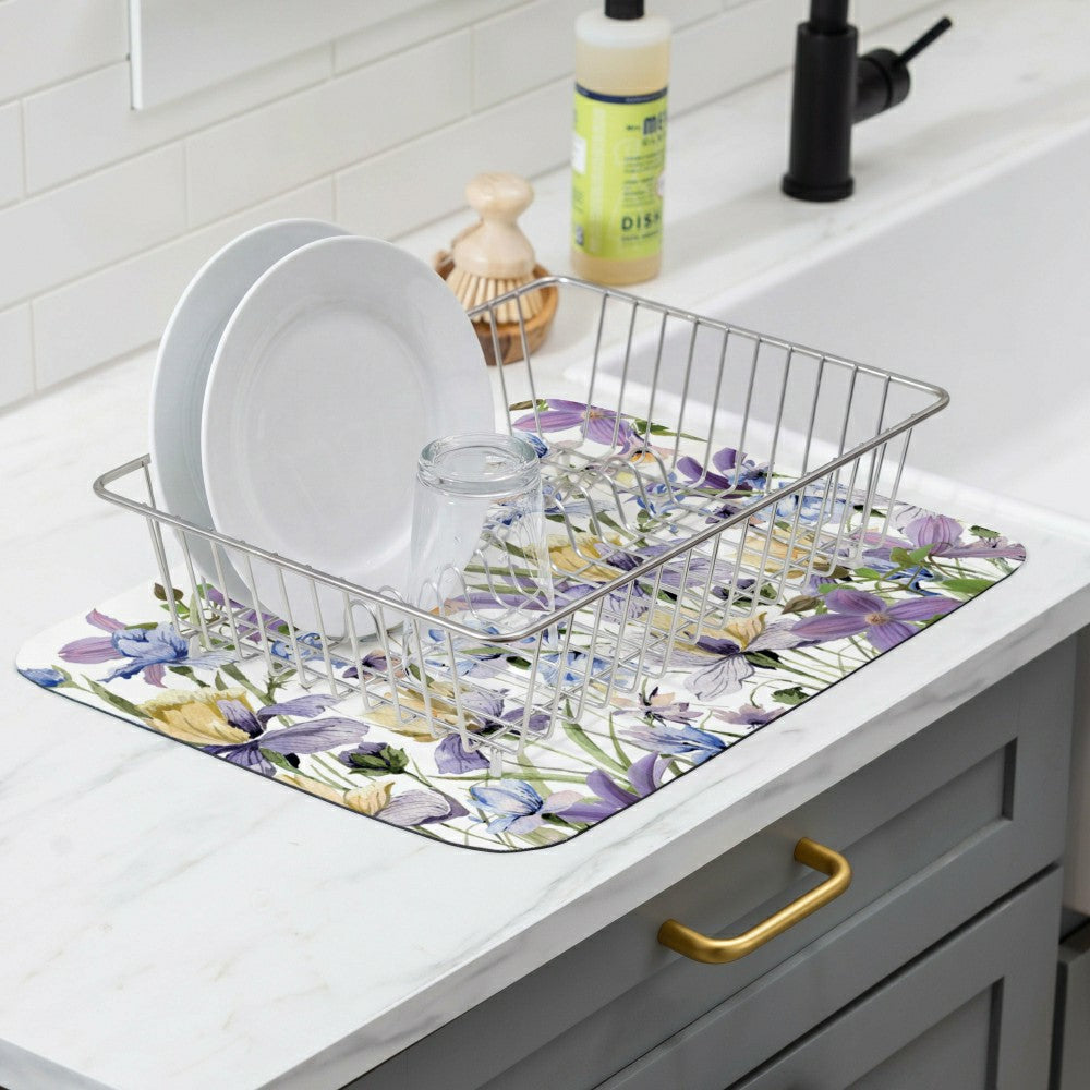 VivaStyle Golden Lilac Drying Mat, 20"x15” | Plow & Hearth
