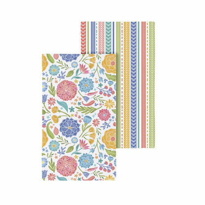 Hop Into Spring Kitchen Towel Quick Dry Waffle Weave Double-Sided, Blo | Plow & Hearth