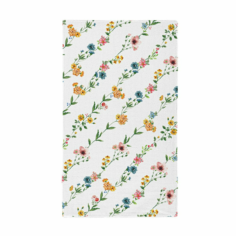 Petal & Plow Kitchen Gift Set Quick Dry Waffle Weave Double-Sided, Farm Highland Cow, Set of 3 | Plow & Hearth