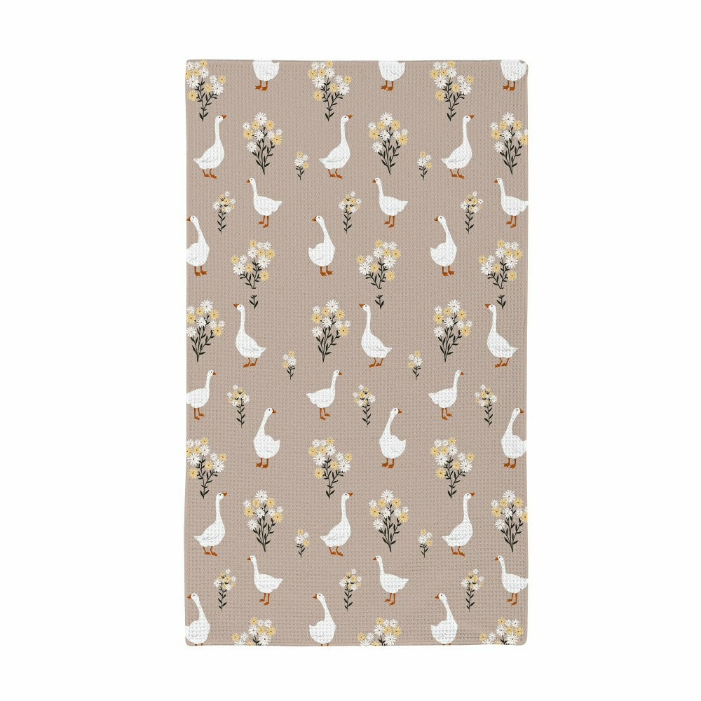 Hillside Pasture Kitchen Towel Quick Dry Waffle Weave Double-Sided, Fl | Plow & Hearth