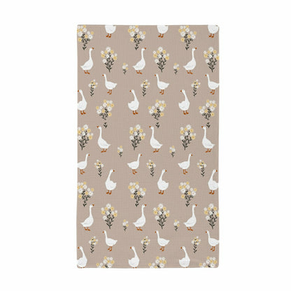 Hillside Pasture Kitchen Towel Quick Dry Waffle Weave Double-Sided, Fl | Plow & Hearth