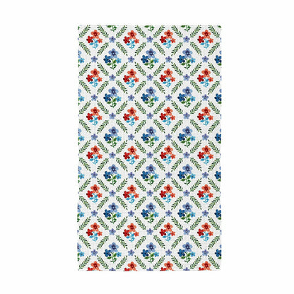 Red, White, & Bloom Kitchen Towel Quick Dry Waffle Weave Double-Sided, | Plow & Hearth
