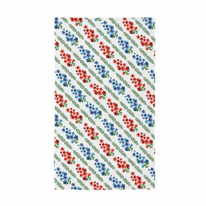 Red, White, & Bloom Kitchen Towel Quick Dry Waffle Weave Double-Sided, | Plow & Hearth