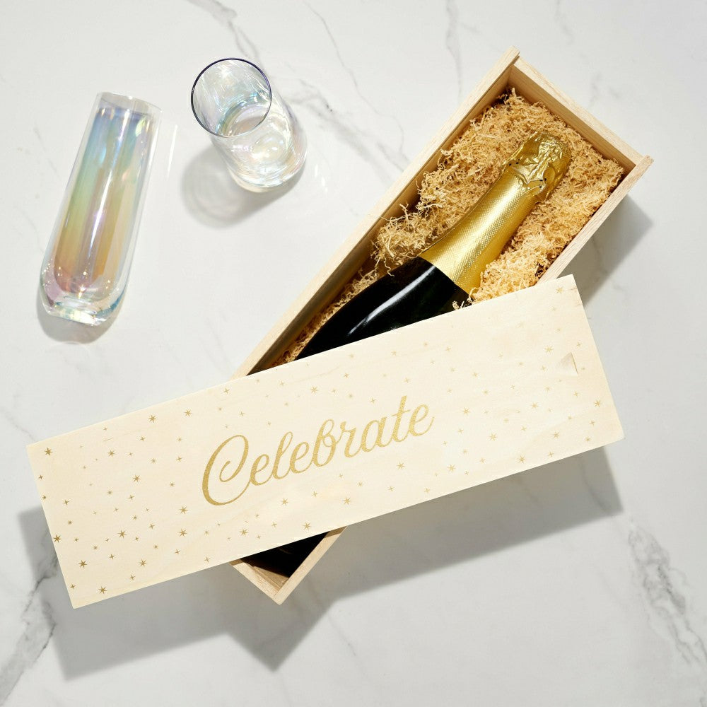 Starlight 1 Bottle Wooden Box | Plow & Hearth