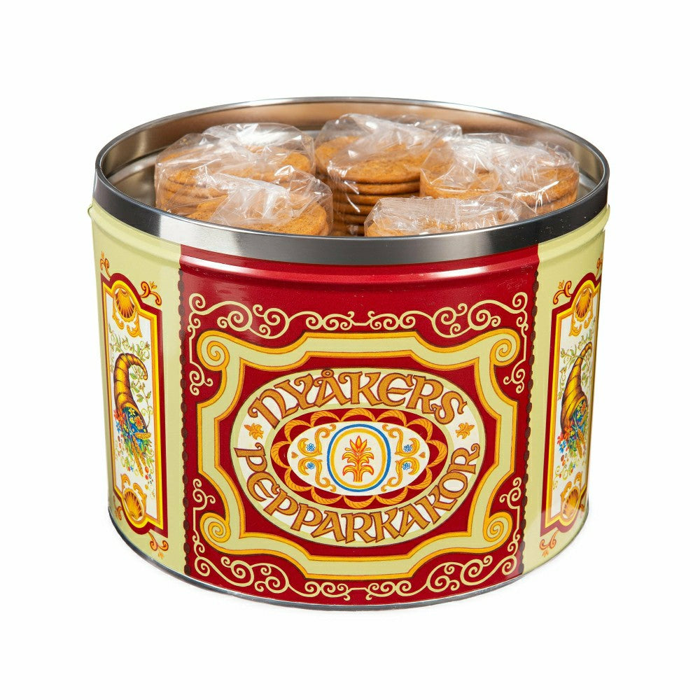 Nyakers Swedish Gingersnap Cookies In Gift Tin | Plow & Hearth