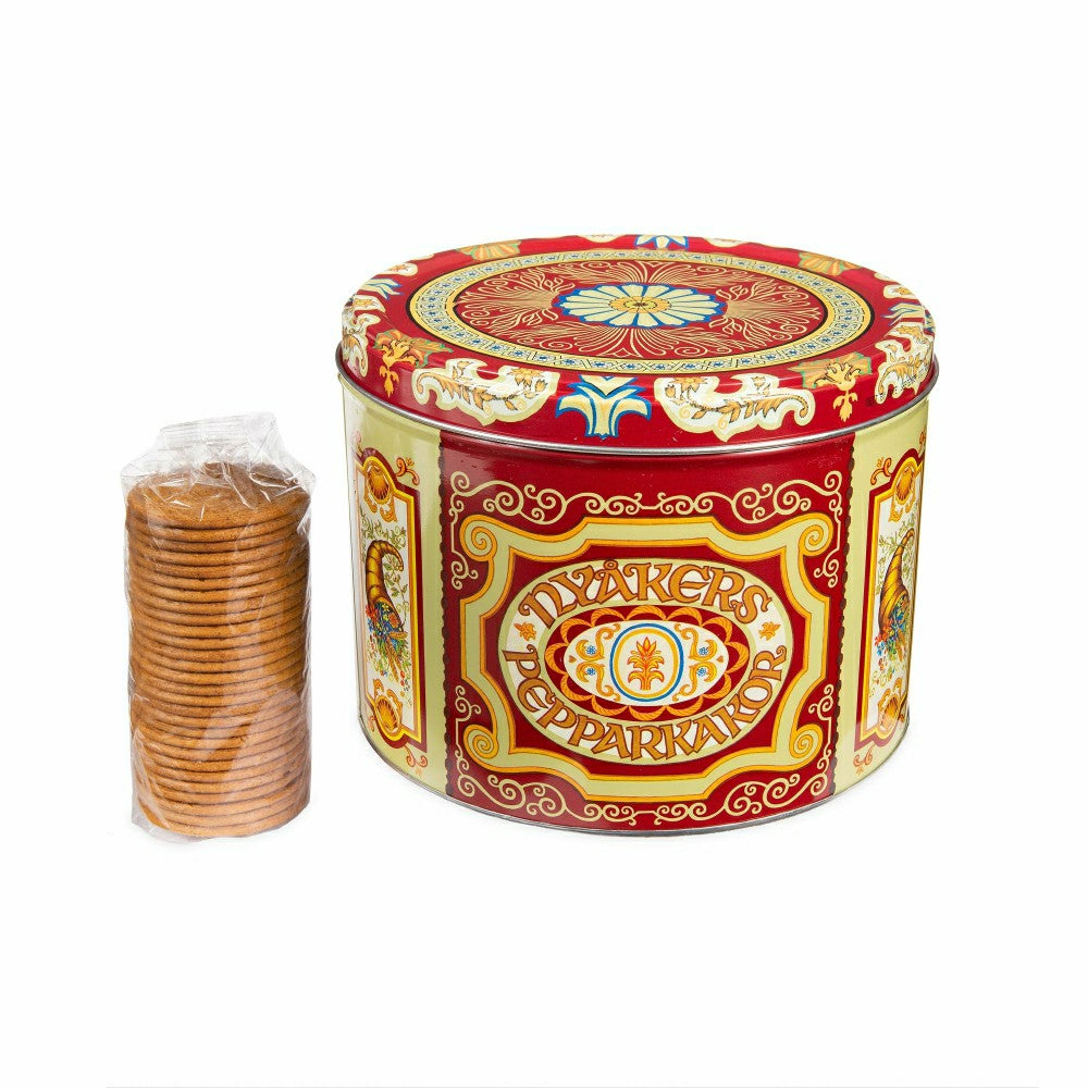 Nyakers Swedish Gingersnap Cookies In Gift Tin | Plow & Hearth