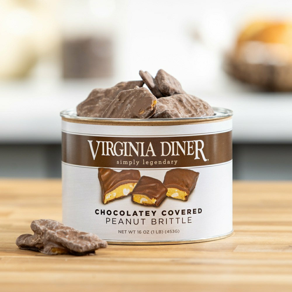 16 oz. Virginia Diner Chocolate Covered Peanut Brittle | Plow & Hearth
