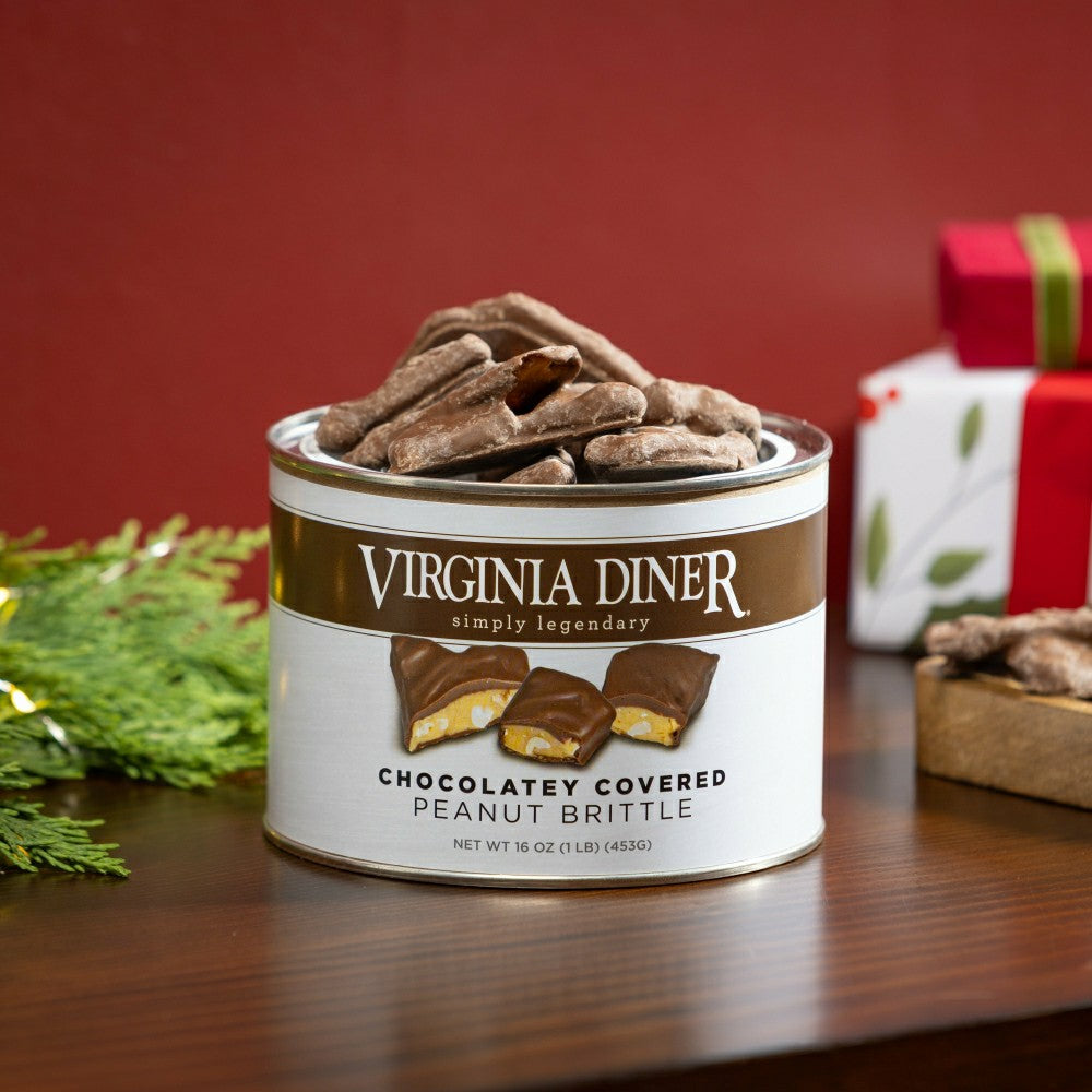 16 oz. Virginia Diner Chocolate Covered Peanut Brittle | Plow & Hearth