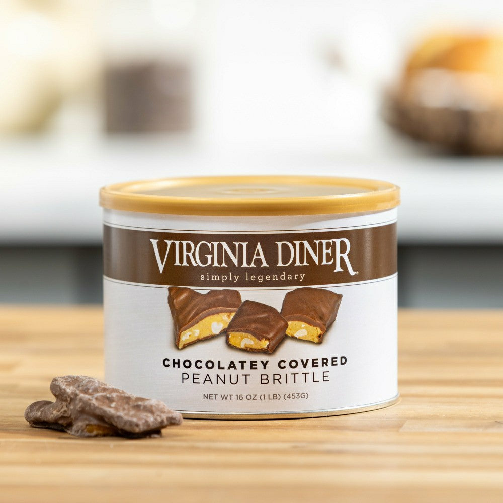 16 oz. Virginia Diner Chocolate Covered Peanut Brittle | Plow & Hearth