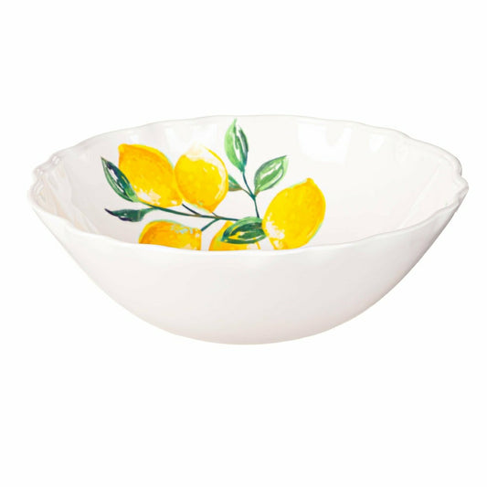 Blue Coastal Bowl Melamine Serving Bowl, 14" | Plow & Hearth