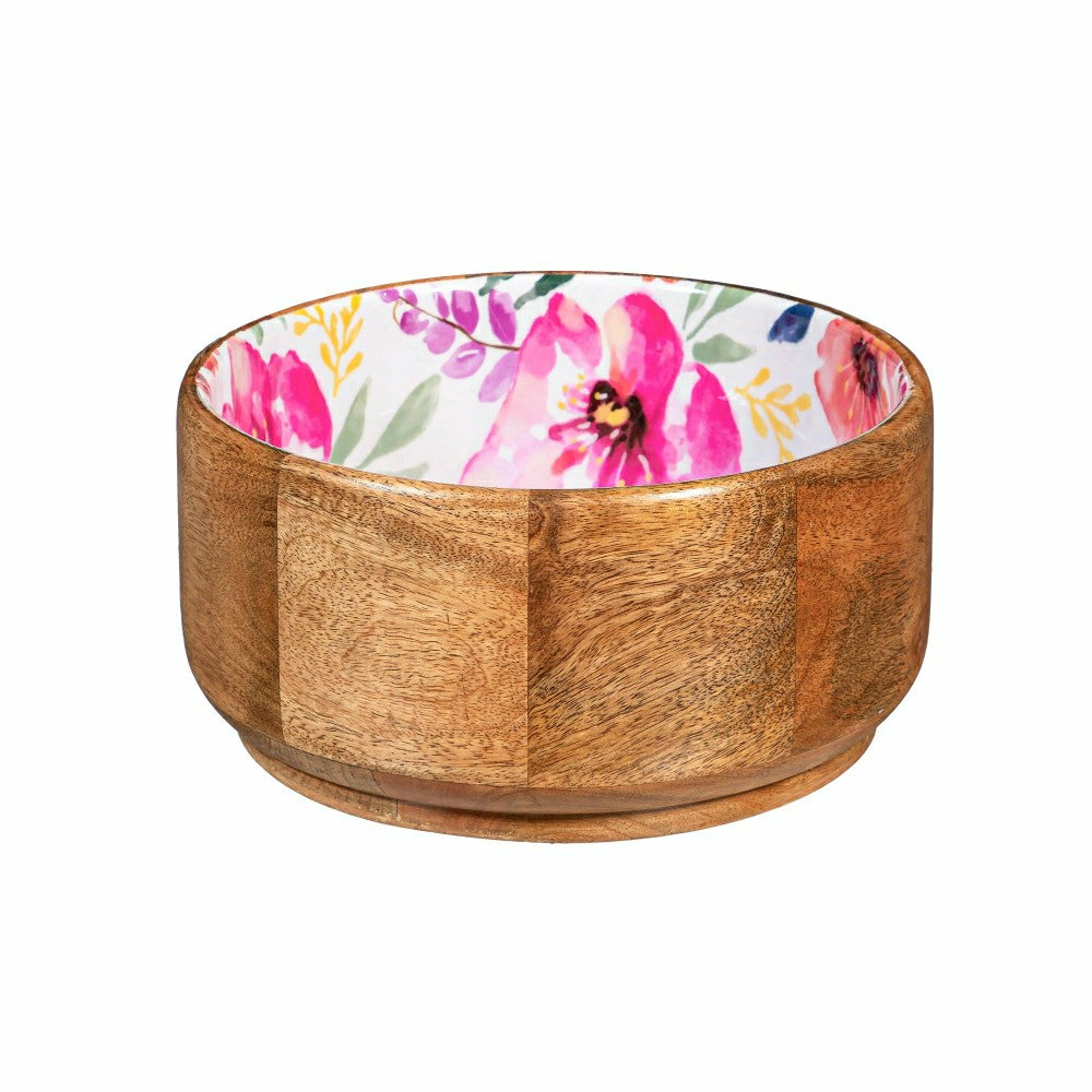 Pastels of Nature Wood Bowl, 9.75"L | Plow & Hearth