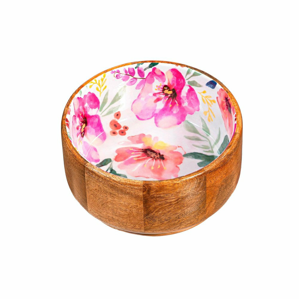 Pastels of Nature Wood Bowl, 9.75"L | Plow & Hearth