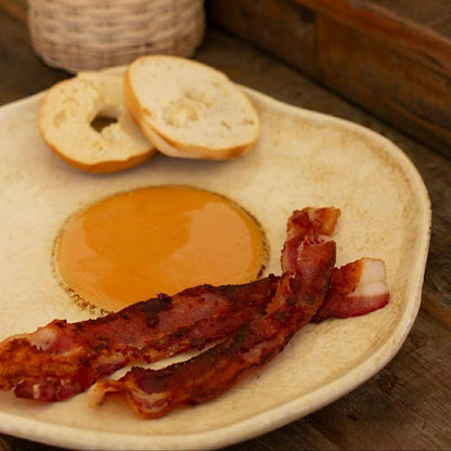 Ceramic Fried Egg Platter | Plow & Hearth