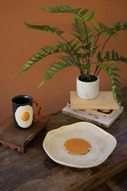 Ceramic Fried Egg Platter | Plow & Hearth