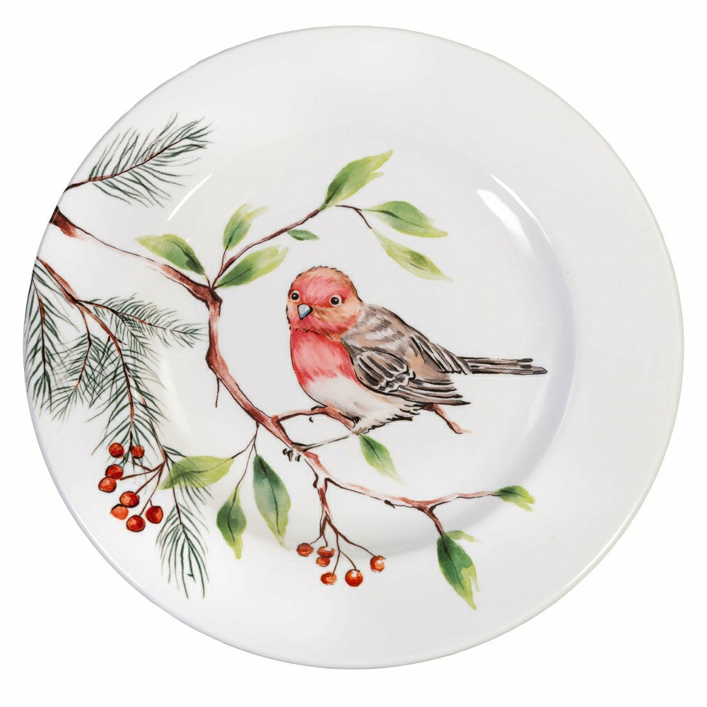 Snowbirds Salad Plate Melamine Bluejay, 8.6" | Plow & Hearth