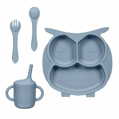 Owl Silicone Baby Feeding Set | Plow & Hearth