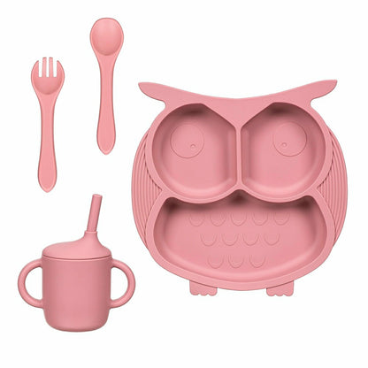 Owl Silicone Baby Feeding Set | Plow & Hearth