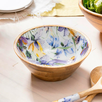 Golden Lilac Wood Bowl, 7.75"L | Plow & Hearth