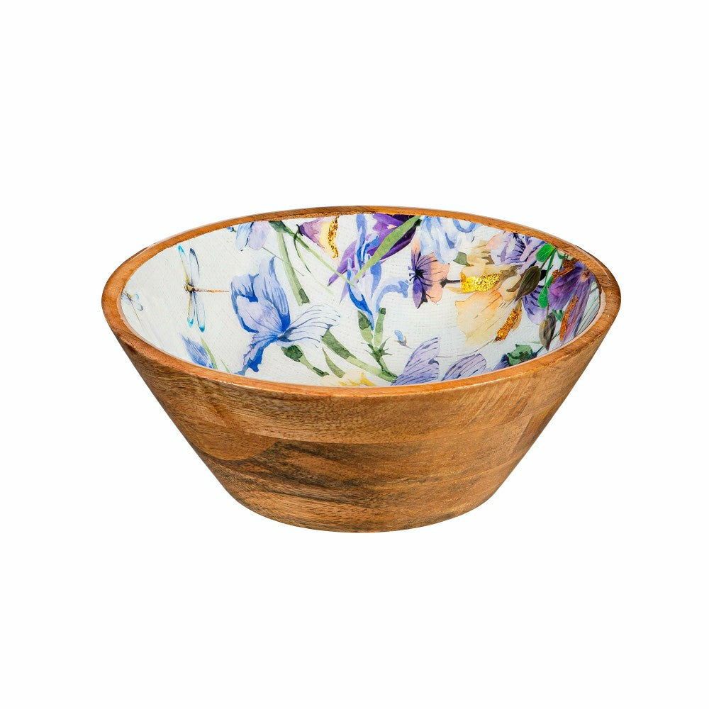Golden Lilac Wood Bowl, 7.75"L | Plow & Hearth