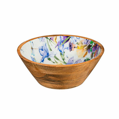 Golden Lilac Wood Bowl, 7.75"L | Plow & Hearth