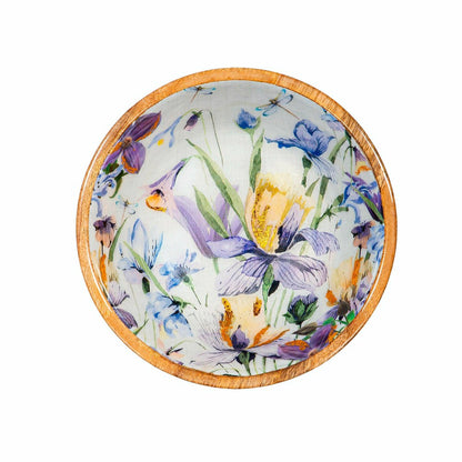 Golden Lilac Wood Bowl, 7.75"L | Plow & Hearth