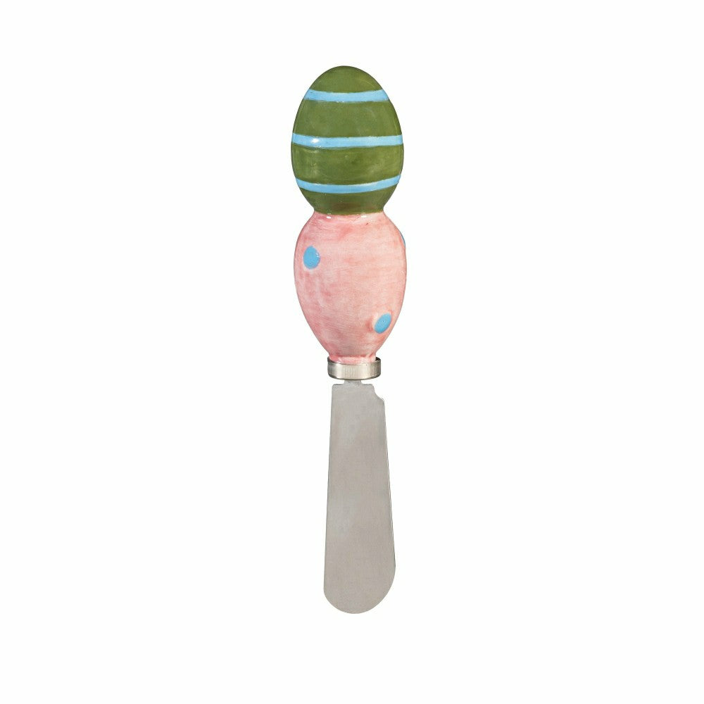 Bunny Blooms Serveware Ceramic Easter Egg Bowl and Spreader, Set of 2 | Plow & Hearth