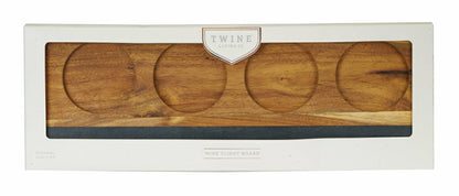Acacia Wood Wine Flight Board | Plow & Hearth