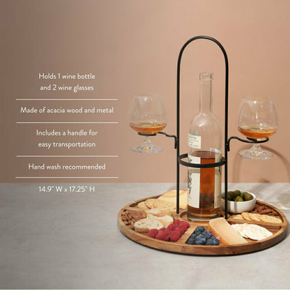 Wine & Cheese Caddy | Plow & Hearth