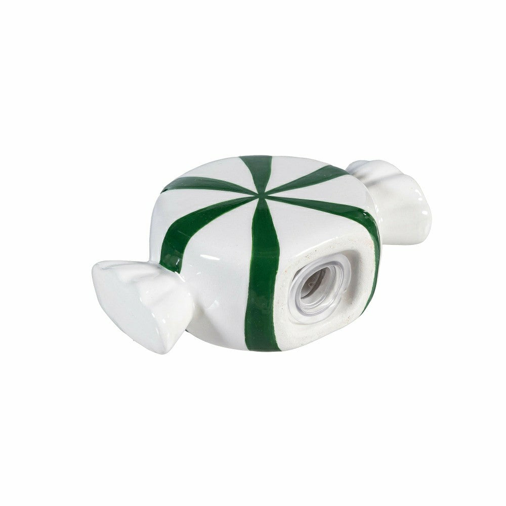Sugar & Stripes Bright Salt & Pepper Shakers Ceramic Peppermint Candy, | Plow & Hearth