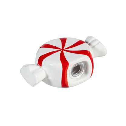 Sugar & Stripes Bright Salt & Pepper Shakers Ceramic Peppermint Candy, | Plow & Hearth