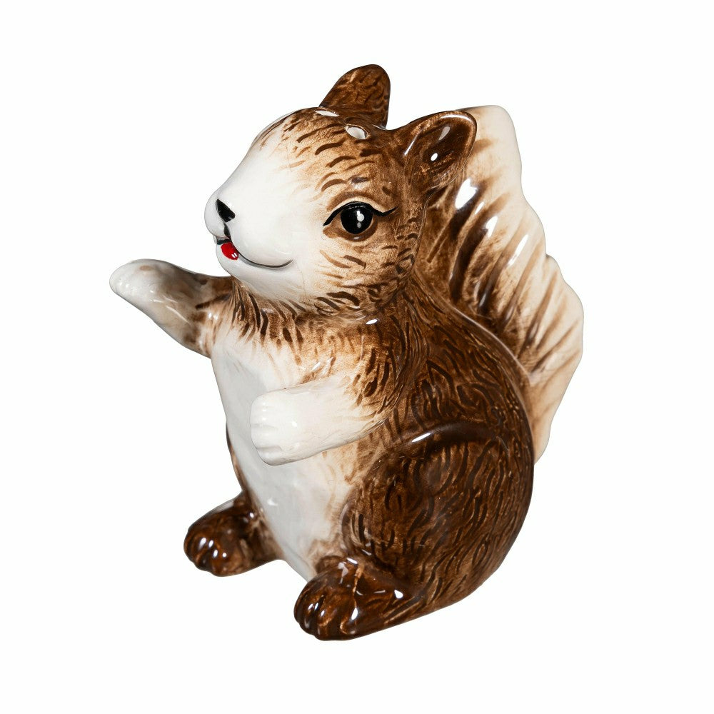 Woodland Storybook Salt & Pepper Shakers Ceramic Squirrel with Acorn,  | Plow & Hearth