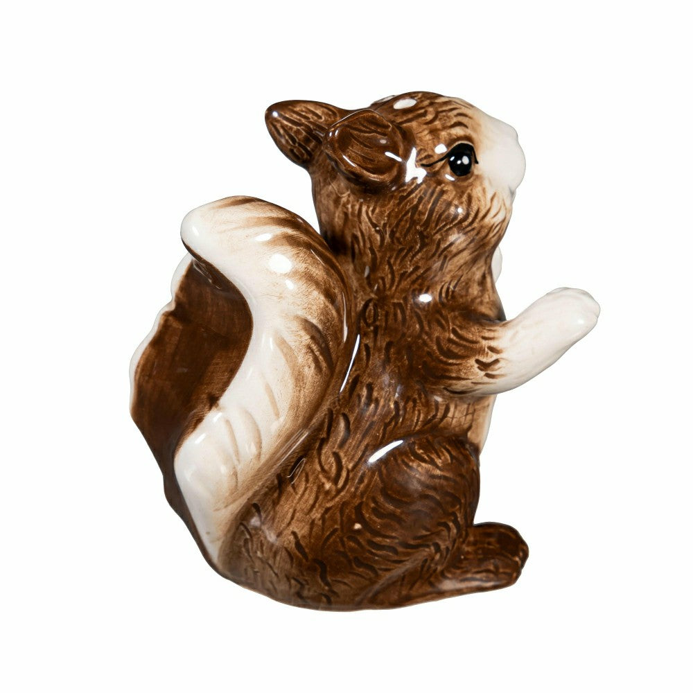 Woodland Storybook Salt & Pepper Shakers Ceramic Squirrel with Acorn,  | Plow & Hearth