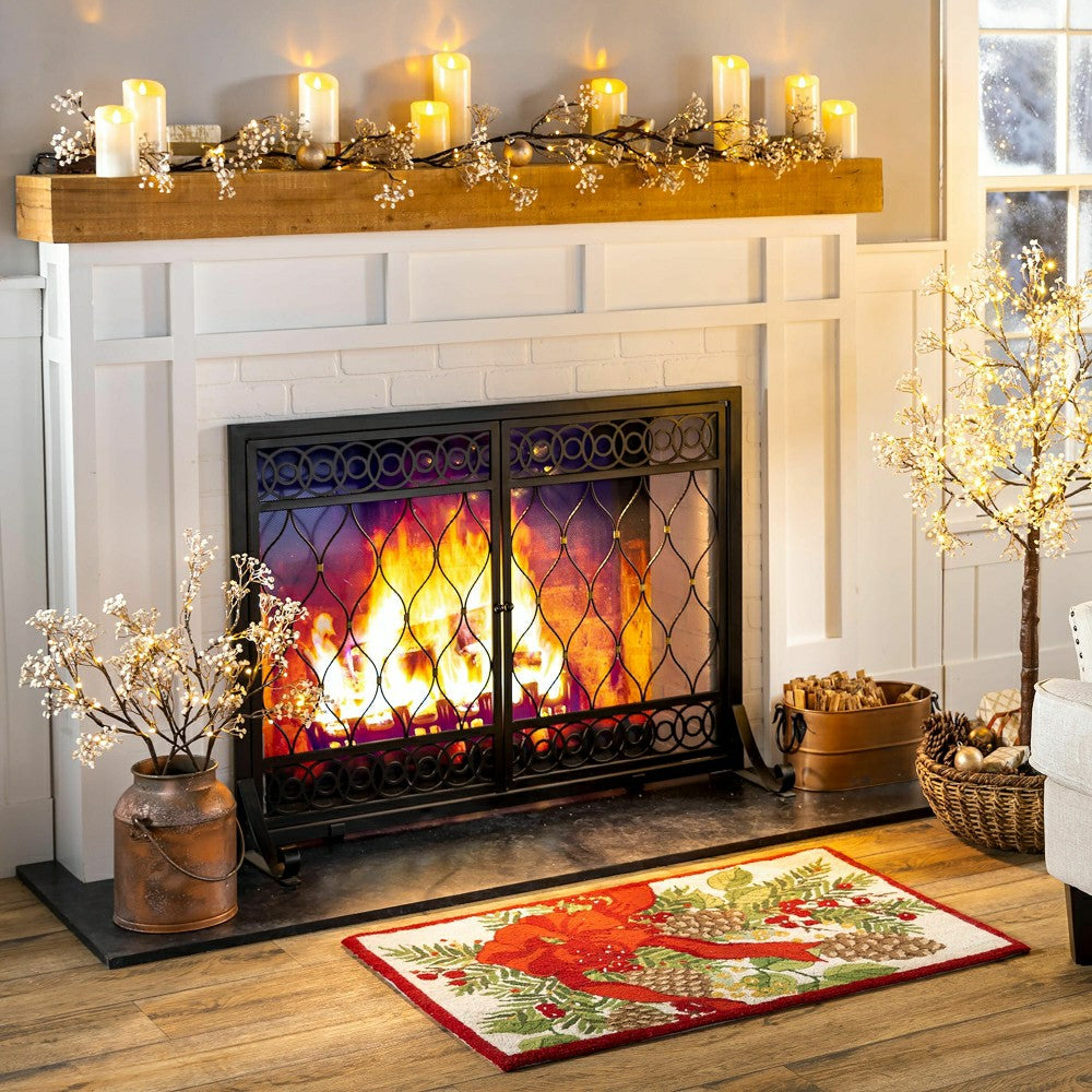 Indoor/Outdoor Lighted Baby's Breath Garland with Timer | Plow & Hearth