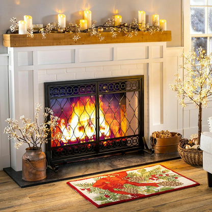 Indoor/Outdoor Lighted Baby's Breath Garland with Timer | Plow & Hearth
