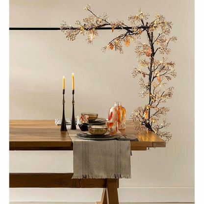Indoor/Outdoor Lighted Baby's Breath Garland with Timer | Plow & Hearth