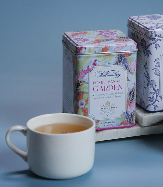 Williamsburg Pomegranate Garden, Tin of 20 Sachets | Plow & Hearth