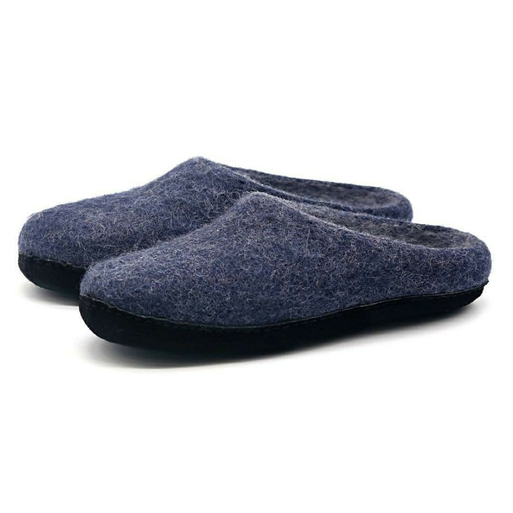 Womens Astoria Noir Wool House Slippers | Plow & Hearth